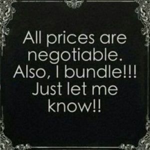 Prices are negotiable ❗️❗️bundle bundle to save $$